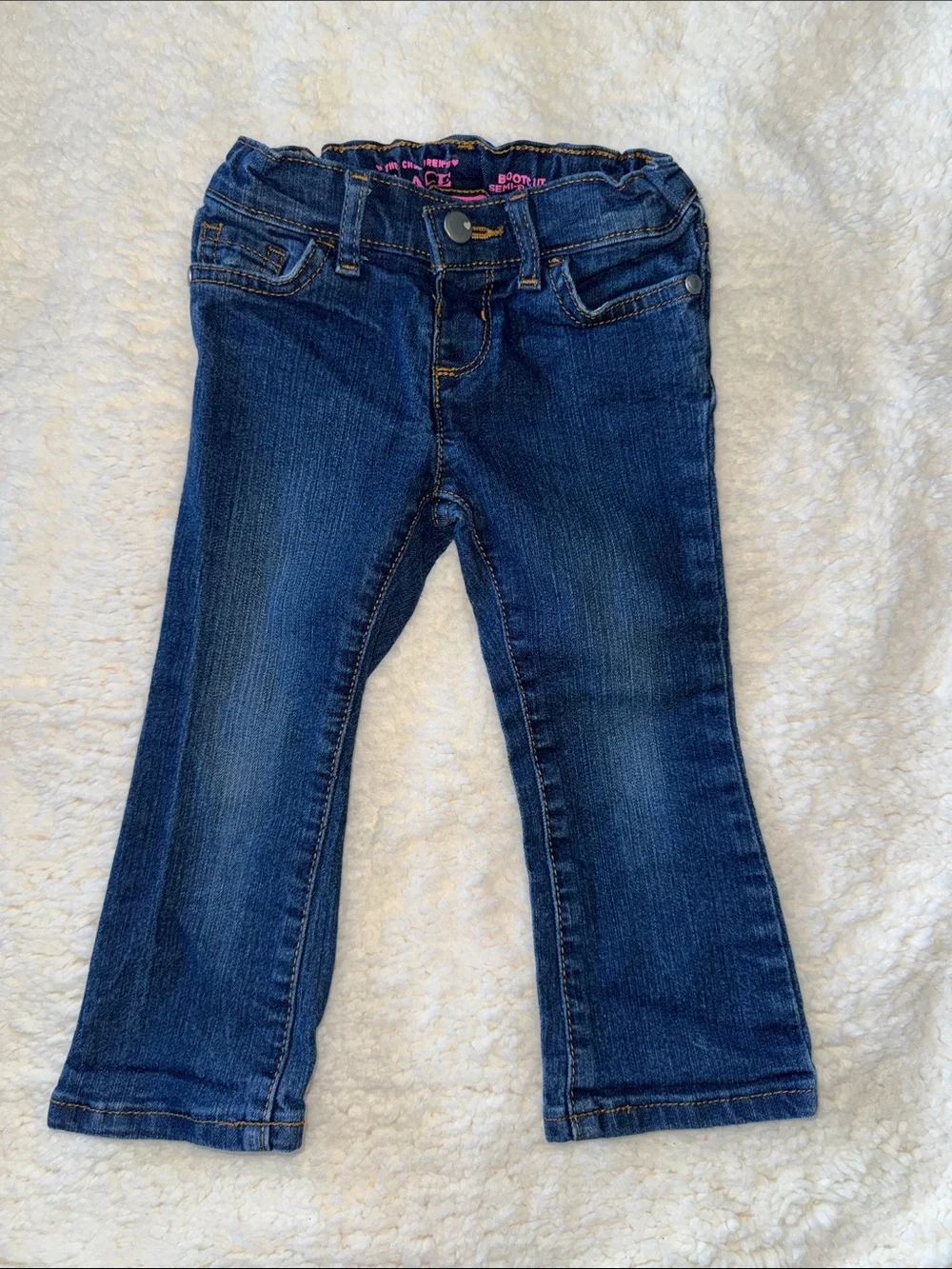 The Children's Place Dark Blue Stretch Bootcut Denim Jeans